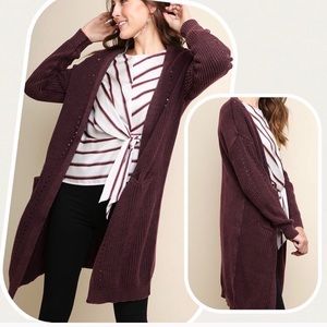 Umgee oversized eggplant sweater